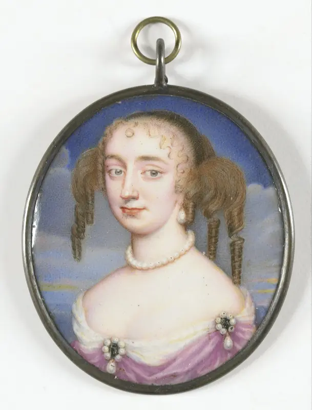 Portret van een vrouw, misschien Anne Hyde (1637-71), eerste echtgenote van Jacobus II van Engeland Wall Art by anonymous - High-Resolution Digital Print