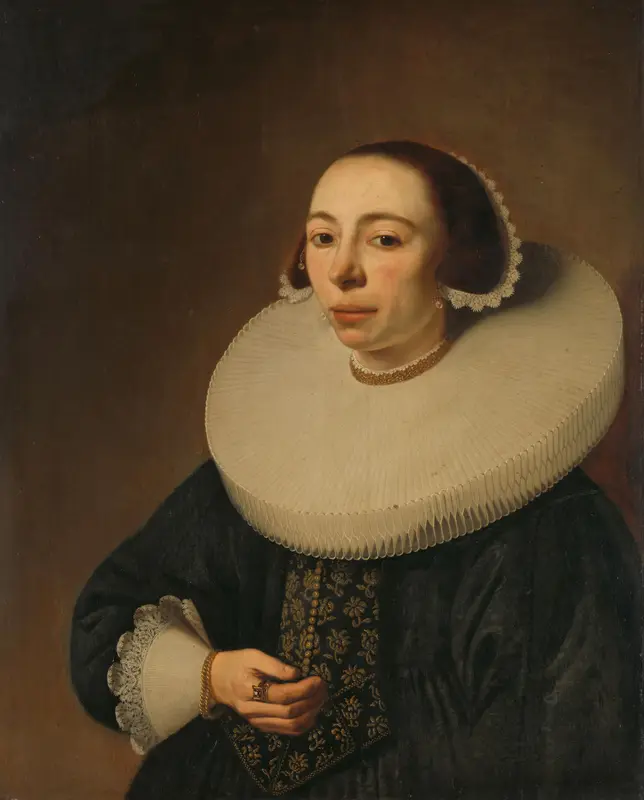 Portret van een vrouw, mogelijk, Helena le Maire (1602 ?-after 1657) Wall Art by Unknown - High-Resolution Digital Print