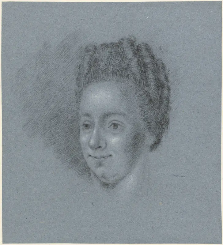 Portret van een vrouw, naar links Wall Art by Mattheus Verheyden - High-Resolution Digital Print