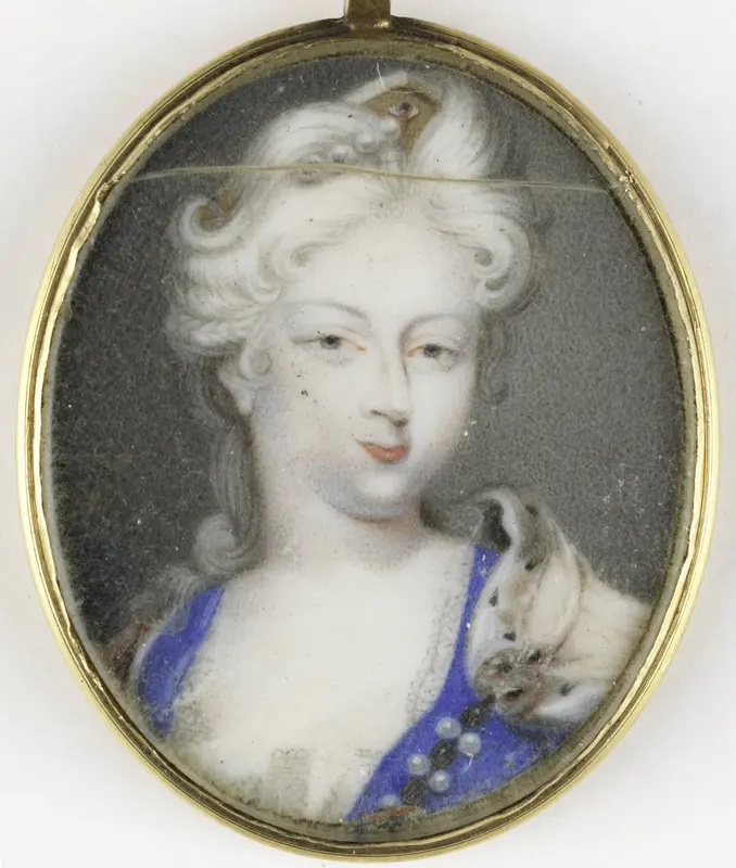 Portret van een vrouw, vermoedelijk Christiane Charlotte van Württemberg-Winnental, (1694-1729) Wall Art by anonymous - High-Resolution Digital Print