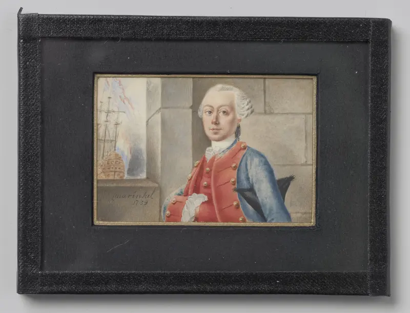 Portret van een zeeofficier Wall Art by Joseph Marinkel - High-Resolution Digital Print