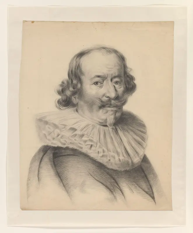 Portret van een zeventiende-eeuwse man Wall Art by S.A. van der Heim - High-Resolution Digital Print