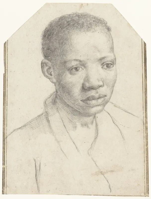Portret van een zwarte jongen Wall Art by Antonio Carracci - High-Resolution Digital Print