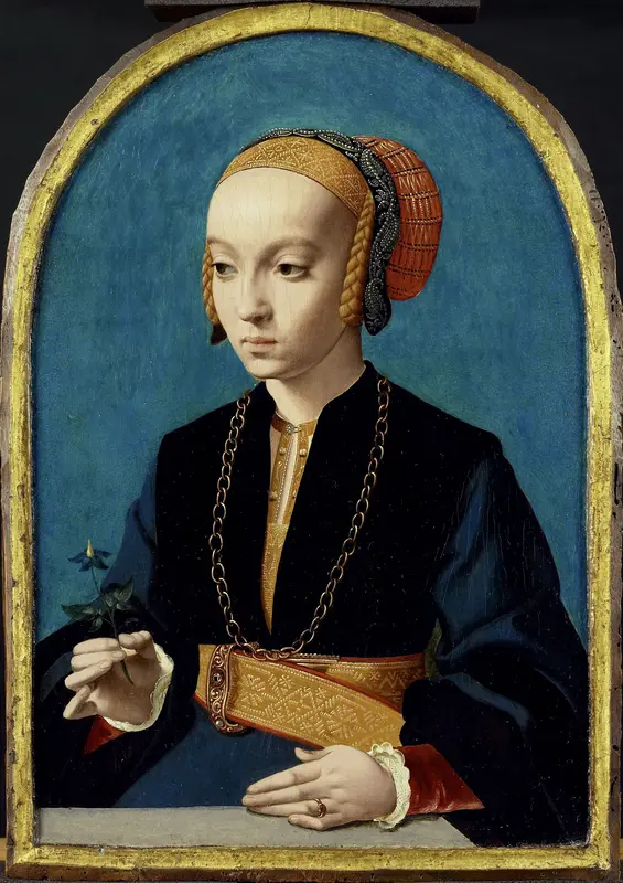 Portret van Elisabeth Bellinghausen (ca.1520- na 1570) Wall Art by Bartholomäus Bruyn (I) - High-Resolution Digital Print