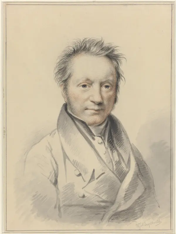 Portret van Engelbert Michael Engelberts Wall Art by Willem Jodocus Mattheus Engelberts - High-Resolution Digital Print