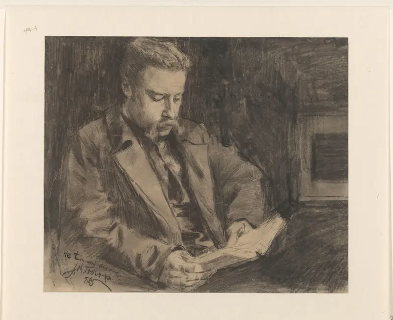 Portret van Engelbert van Bevervoorde, slotvoogd van Muiden Wall Art by Jan Toorop - High-Resolution Digital Print