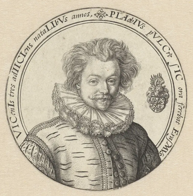 Portret van Erasmus Pleiobius Wall Art by Unknown - High-Resolution Digital Print