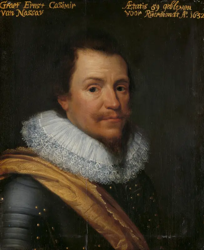 Portret van Ernst Casimir (1573-1632), graaf van Nassau-Dietz Wall Art by Unknown - High-Resolution Digital Print