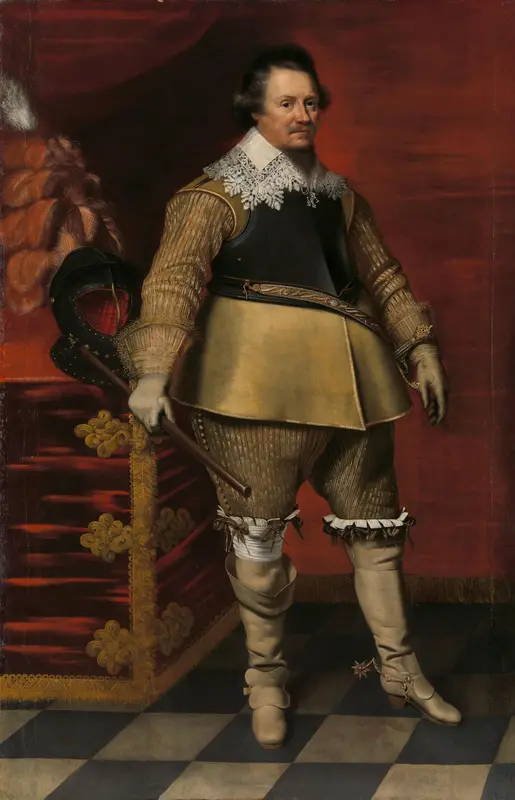 Portret van Ernst Casimir I, graaf van Nassau-Dietz Wall Art by Wybrand de Geest - High-Resolution Digital Print