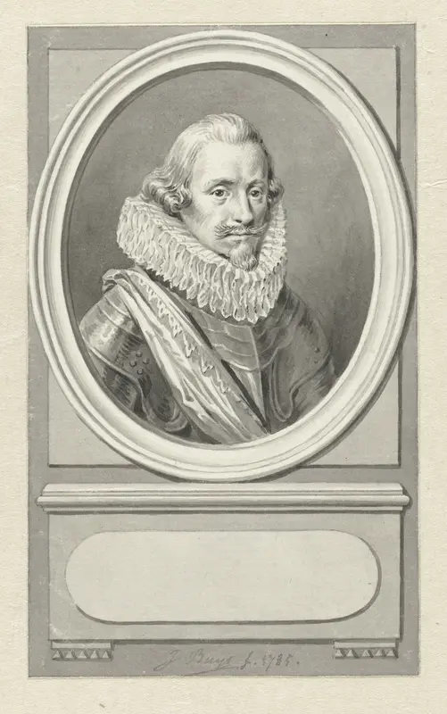 Portret van Ernst Casimir van Nassau Wall Art by Jacobus Buys - High-Resolution Digital Print