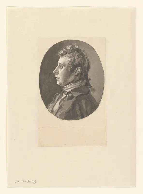 Portret van Ernst Willem Jan Bagelaar Wall Art by Unknown - High-Resolution Digital Print