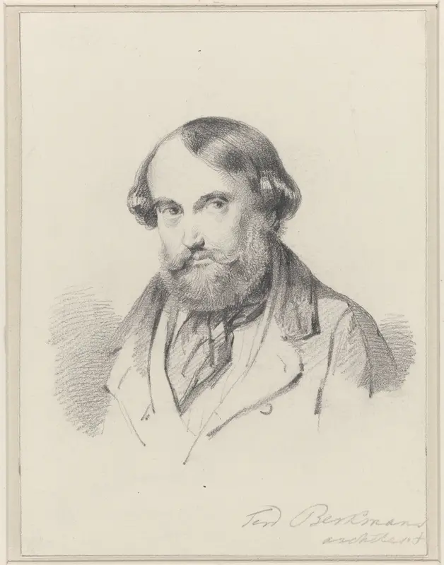 Portret van Ferdinand Berkmans Wall Art by Ferdinand Berkmans - High-Resolution Digital Print