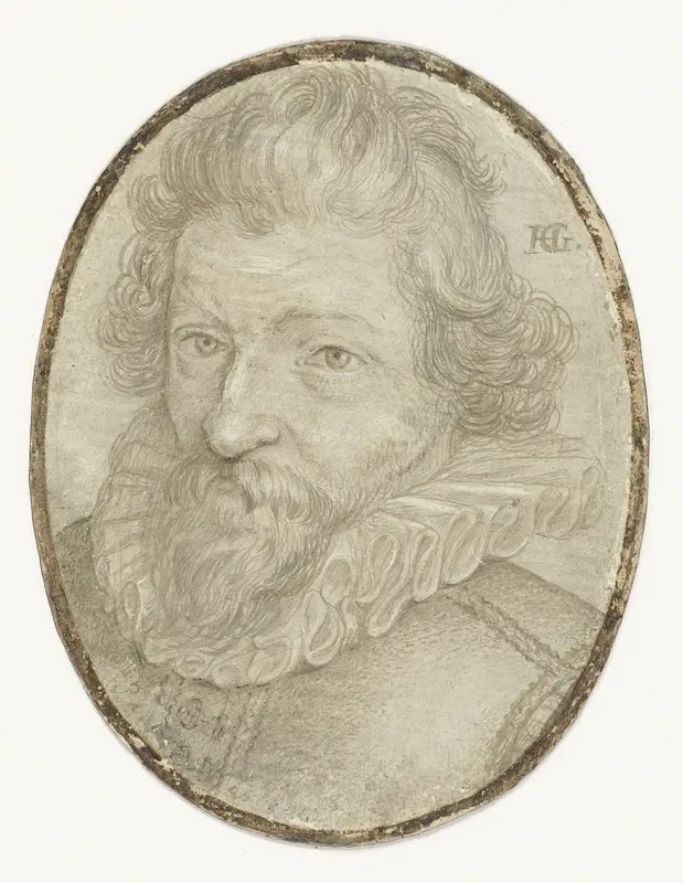 Portret van Filips Willem van Nassau Wall Art by Hendrick Goltzius - High-Resolution Digital Print