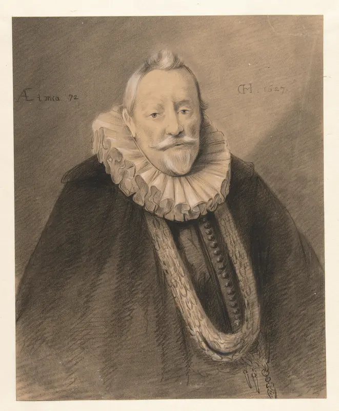 Portret van Floris van Schagen Wall Art by Bernardus Gerardus ten Berge - High-Resolution Digital Print