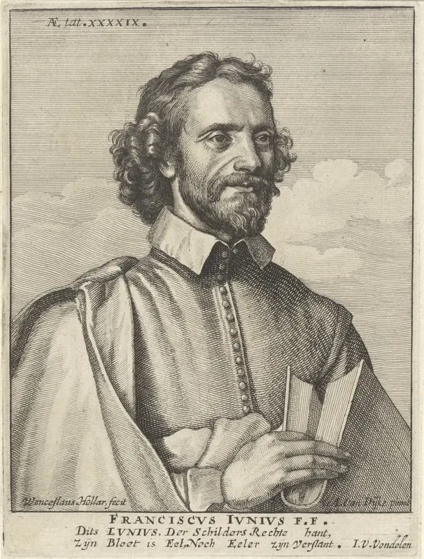 Portret van Franciscus Junius de Jongere Wall Art by Unknown - High-Resolution Digital Print
