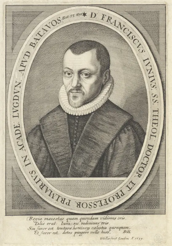 Portret van Franciscus Junius de Oudere Wall Art by Unknown - High-Resolution Digital Print