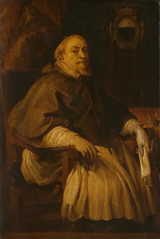 Portret van François de Gand-Villain (1647-1666), bisschop van Doornik (1588-1666) Wall Art by Lucas Franchoys (II) - High-Resolution Digital Print