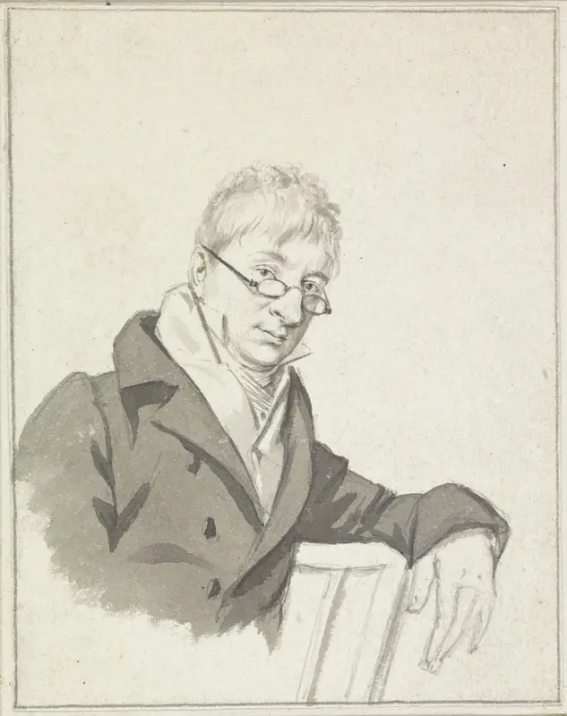 Portret van François Joseph Pfeiffer (Jr.) Wall Art by Hendrik Willem Caspari - High-Resolution Digital Print