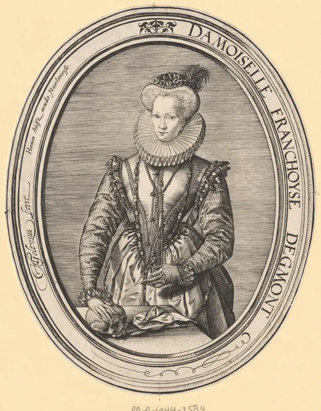 Portret van Françoise van Egmond Wall Art by Unknown - High-Resolution Digital Print
