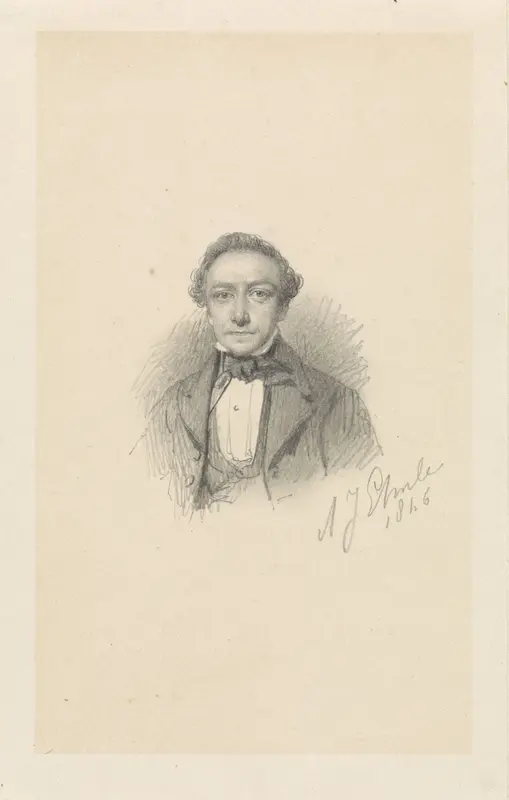 Portret van Frans Breuhaus de Groot Wall Art by Adrianus Johannes Ehnle - High-Resolution Digital Print