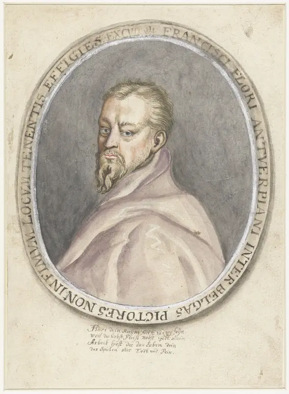 Portret van Frans Floris Wall Art by anonymous - High-Resolution Digital Print