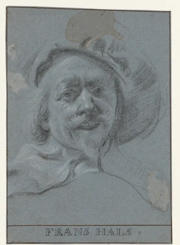 Portret van Frans Hals Wall Art by anonymous - High-Resolution Digital Print