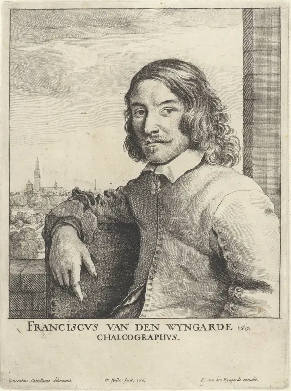 Portret van Frans van den Wijngaerde Wall Art by Unknown - High-Resolution Digital Print