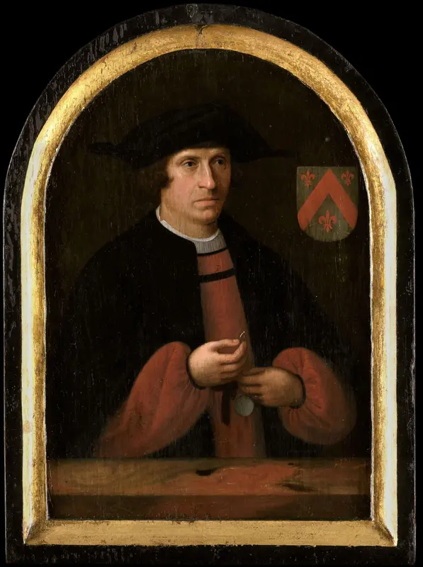 Portret van Frans van Schoterbosch (ca. 1484-?) Wall Art by Unknown - High-Resolution Digital Print