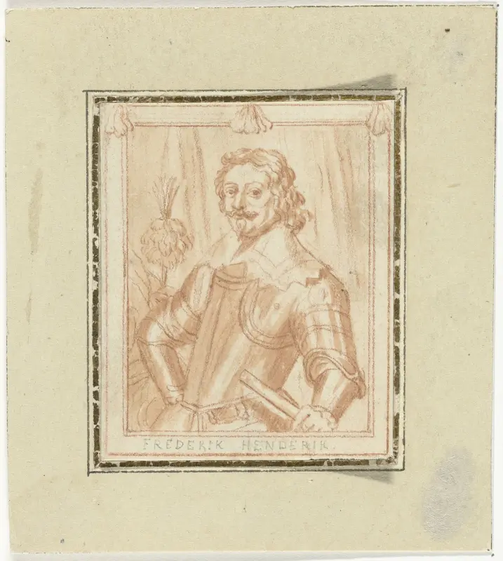 Portret van Frederik Hendrik Wall Art by anonymous - High-Resolution Digital Print