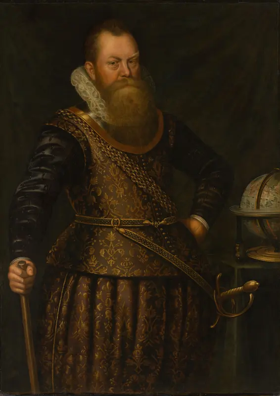Portret van Frederik Houtman (1571-1627) Wall Art by anonymous - High-Resolution Digital Print