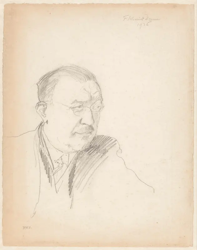 Portret van Frederik Schmidt-Degener, directeur van het Rijksmuseum Amsterdam Wall Art by Unknown - High-Resolution Digital Print