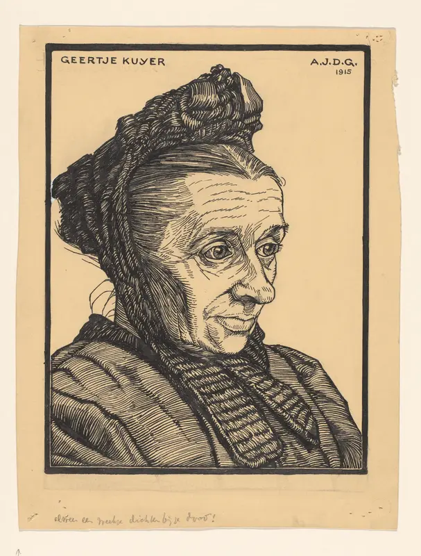 Portret van Geertje Kuyer Wall Art by Julie de Graag - High-Resolution Digital Print