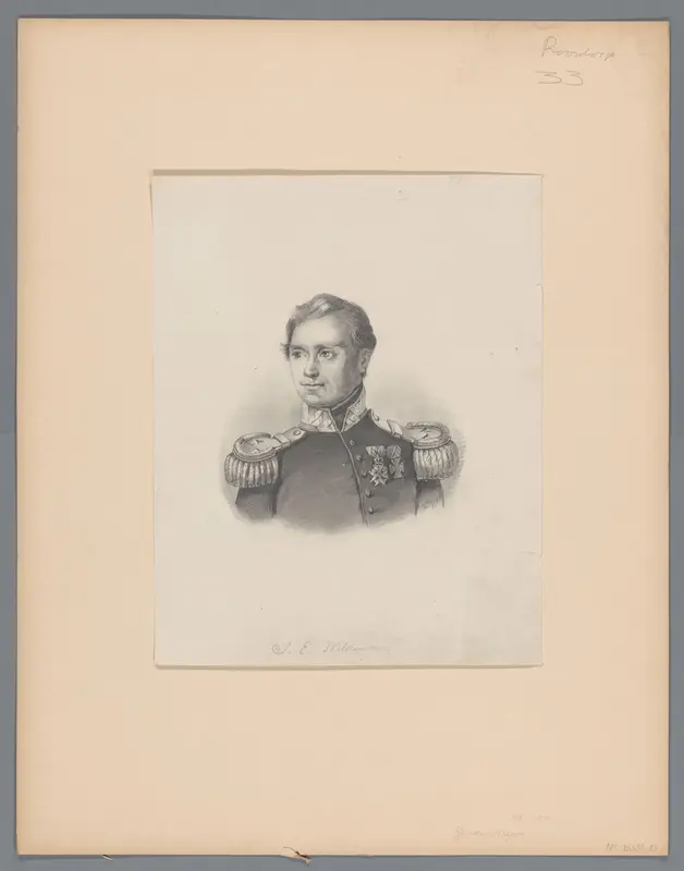 Portret van generaal-majoor J.E. Wildeman Wall Art by Unknown - High-Resolution Digital Print