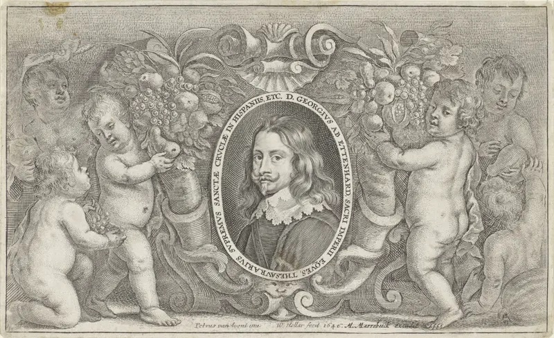 Portret van Georg von Ettenhard Wall Art by Unknown - High-Resolution Digital Print