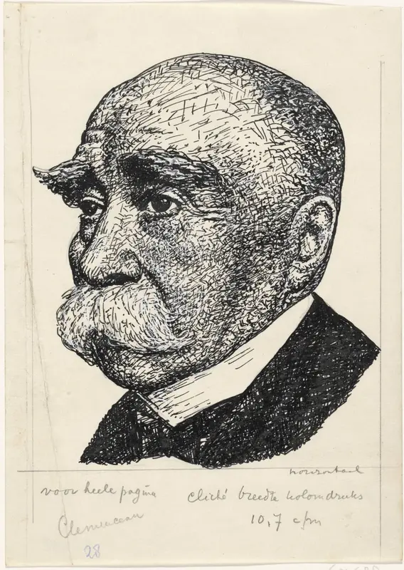 Portret van George-Eugène-Benjamin Clemenceau Wall Art by Leo Gestel - High-Resolution Digital Print