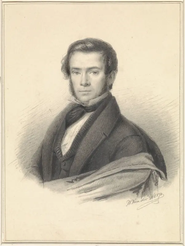 Portret van George Gillis Haanen Wall Art by Willem van der Worp - High-Resolution Digital Print