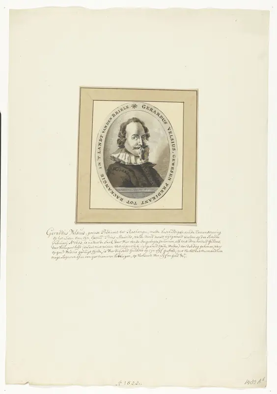 Portret van Gerard Velsius, 1623 Wall Art by Unknown - High-Resolution Digital Print