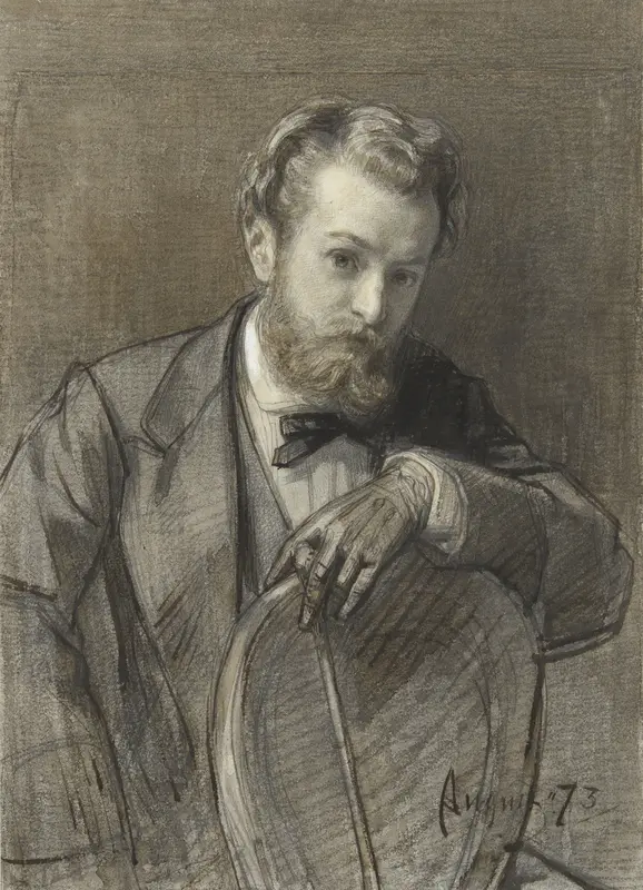 Portret van Gerardus Allebé Wall Art by August Allebé - High-Resolution Digital Print