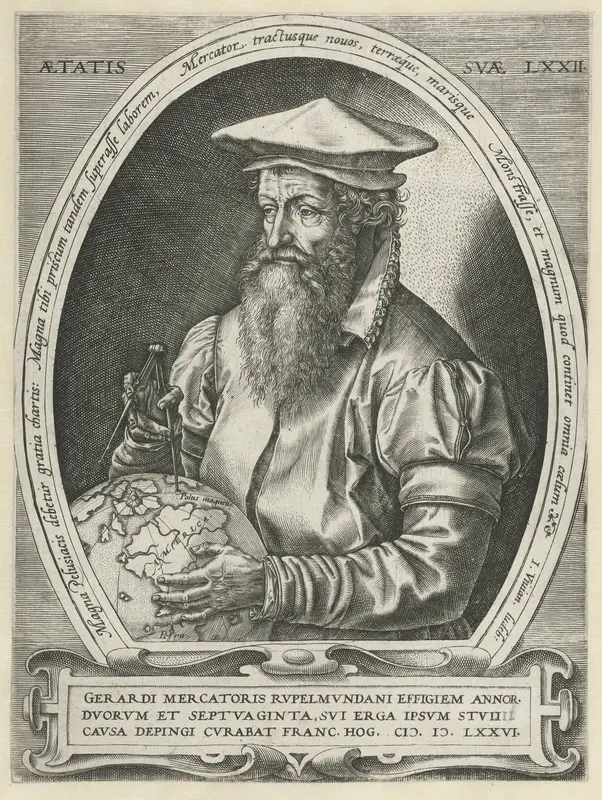 Portret van Gerardus Mercator Wall Art by Unknown - High-Resolution Digital Print