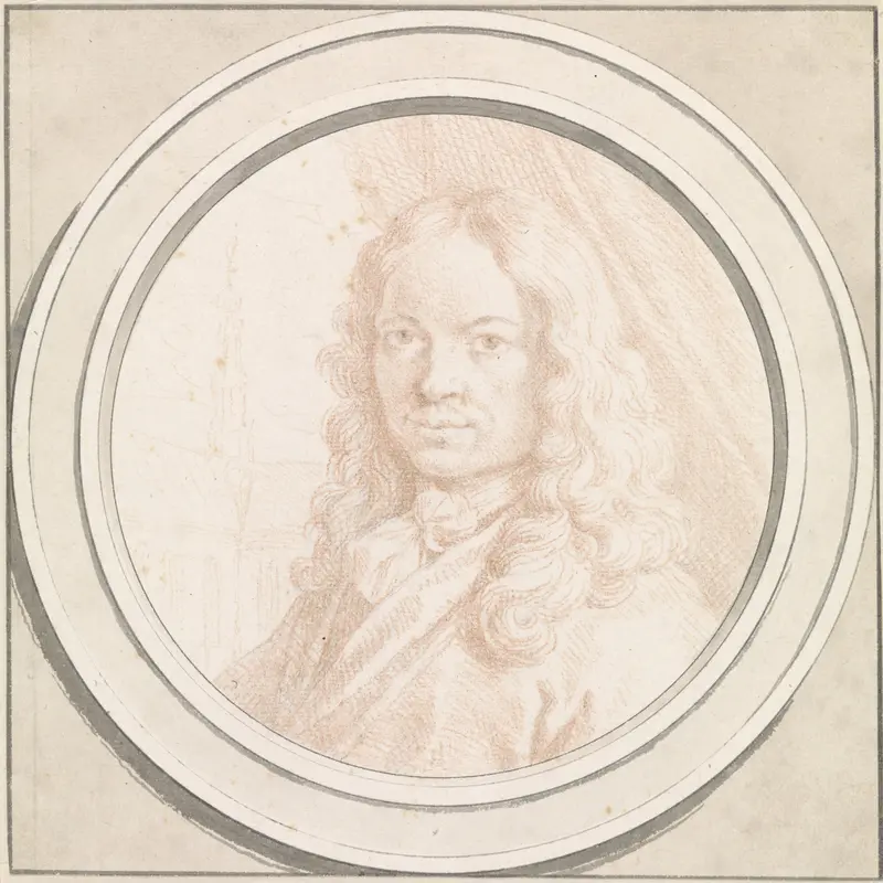 Portret van Gerrit Adriaansz. Berckheyde Wall Art by Frans Decker - High-Resolution Digital Print