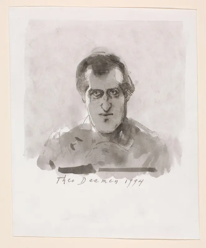 Portret van Gerrit Komrij Wall Art by Unknown - High-Resolution Digital Print