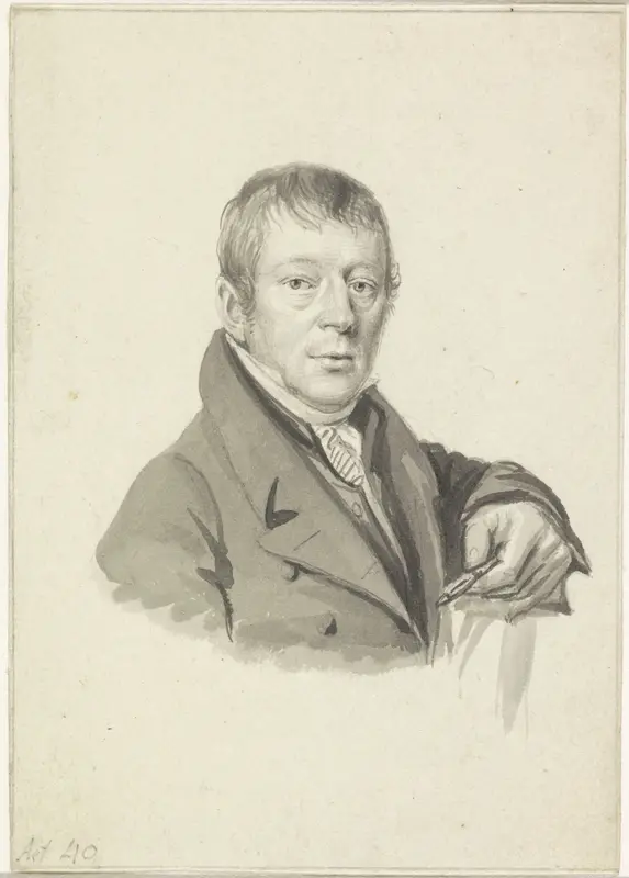 Portret van Gerrit Lamberts Wall Art by Hendrik Willem Caspari - High-Resolution Digital Print