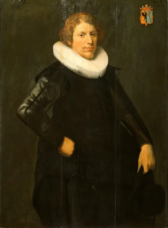 Portret van Gerrit Ottsz Hinlopen (1603/04-1646) Wall Art by anonymous - High-Resolution Digital Print