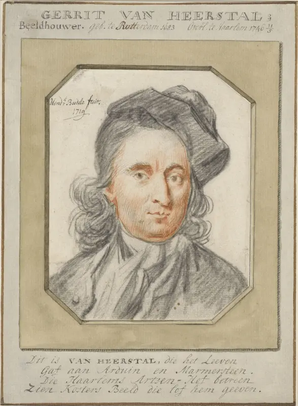Portret van Gerrit van Heerstal Wall Art by Hendrik Budde - High-Resolution Digital Print