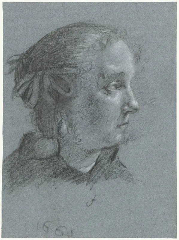 Portret van Gesina ter Borch Wall Art by Moses ter Borch - High-Resolution Digital Print