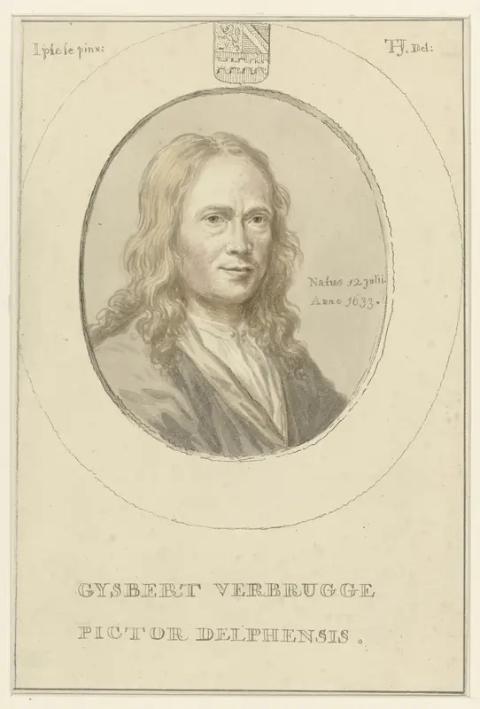 Portret van Gijsbrecht Andriesz. Verbrugge Wall Art by Tako Hajo Jelgersma - High-Resolution Digital Print
