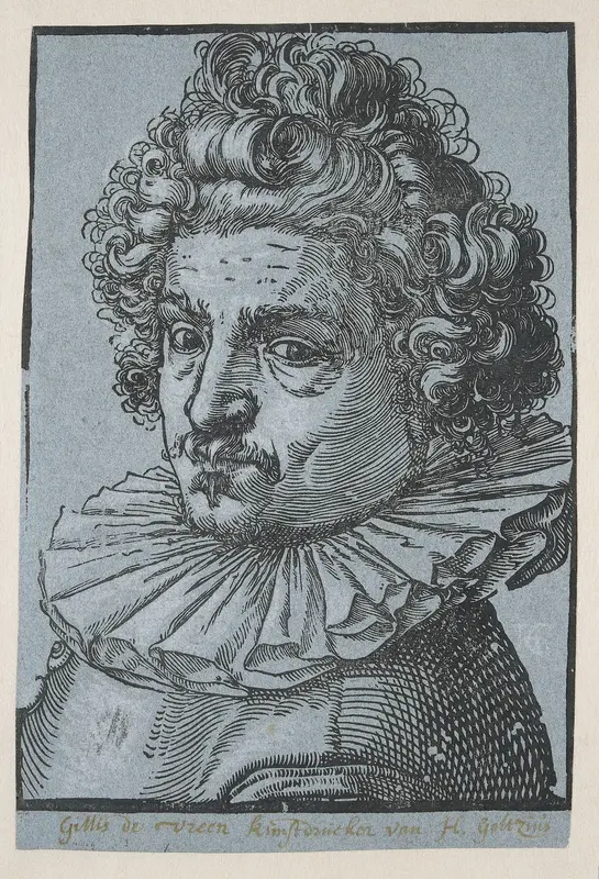 Portret van Gillis van Breen Wall Art by Hendrick Goltzius - High-Resolution Digital Print