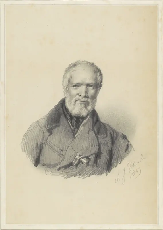 Portret van G.J.J. van Os Wall Art by Adrianus Johannes Ehnle - High-Resolution Digital Print