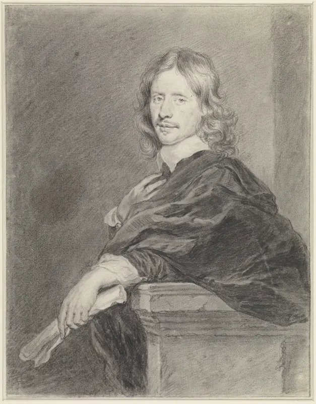 Portret van Govert Flinck Wall Art by Cornelis van Dalen (II) - High-Resolution Digital Print
