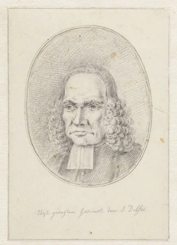 Portret van Gualtherus Zoutmaat Wall Art by Abraham Delfos - High-Resolution Digital Print